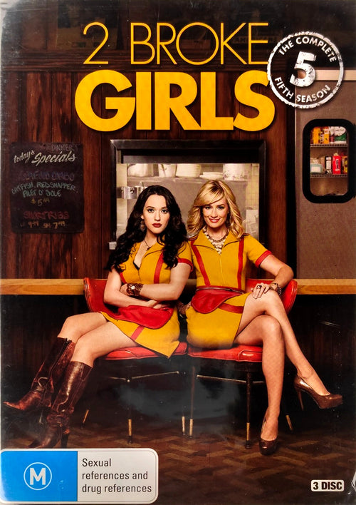 2 Broke Girls: The Complete Fifth Season DVD Australian Region 4 front cover