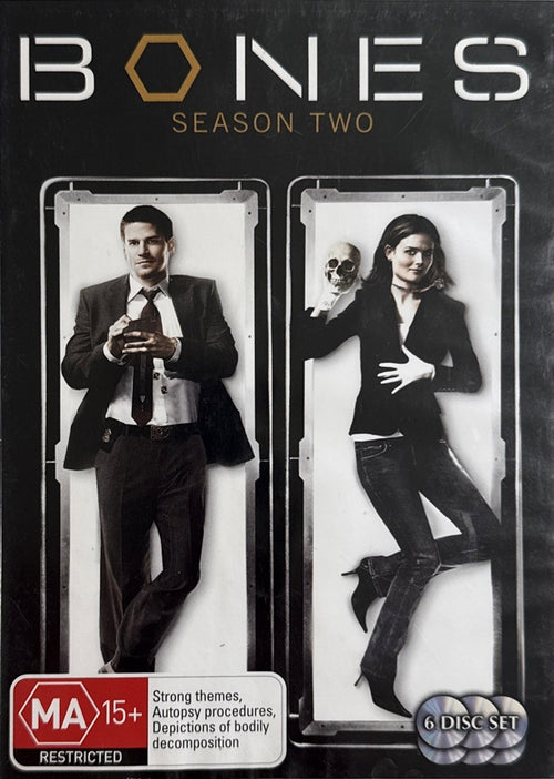 Bones: The Complete Second Season DVD – Australian six-disc edition front cover
