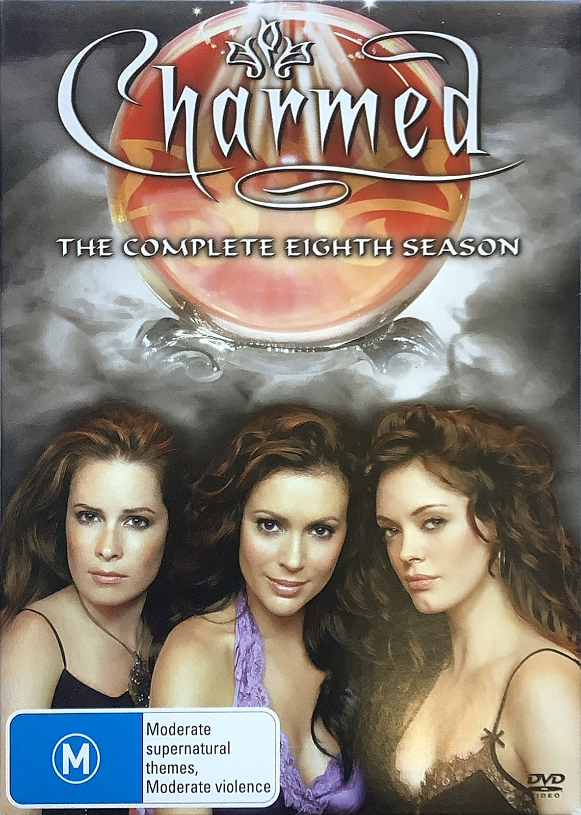 Charmed Complete Eighth Season DVD Australian cover artwork; packaging may vary