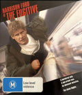 The Fugitive Blu-ray – Australian 1993 film edition front cover with Harrison Ford