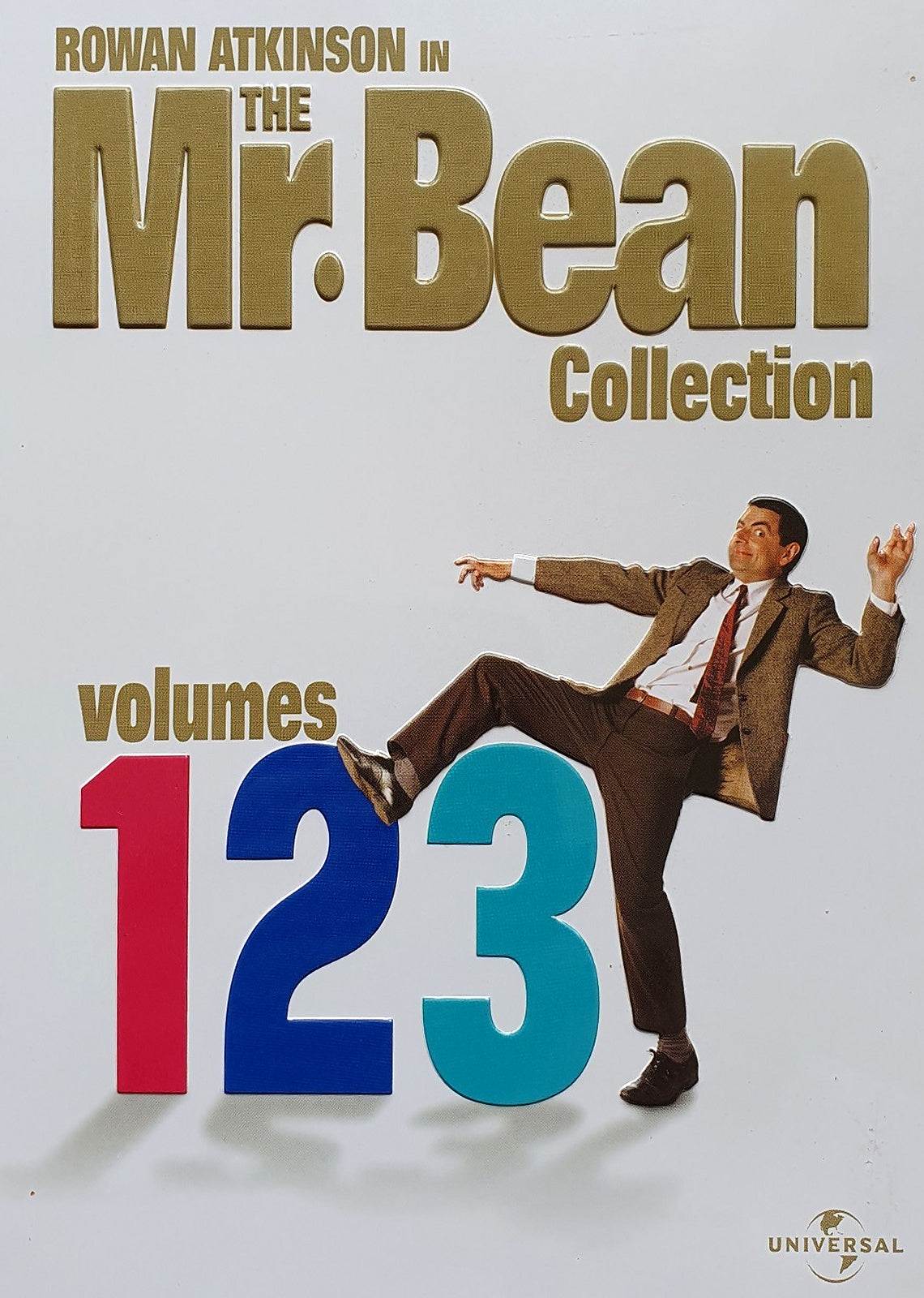 The Mr. Bean Collection Volumes 1, 2 and 3 DVD cover featuring Rowan Atkinson