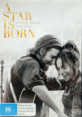 A Star Is Born (2018) Australian DVD front cover with Bradley Cooper and Lady Gaga — reference artwork