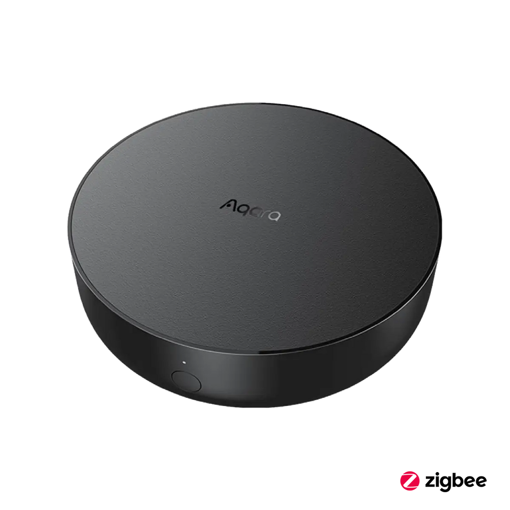 Aqara Hub M2 - front - manufacturer reference image; other devices shown are not included