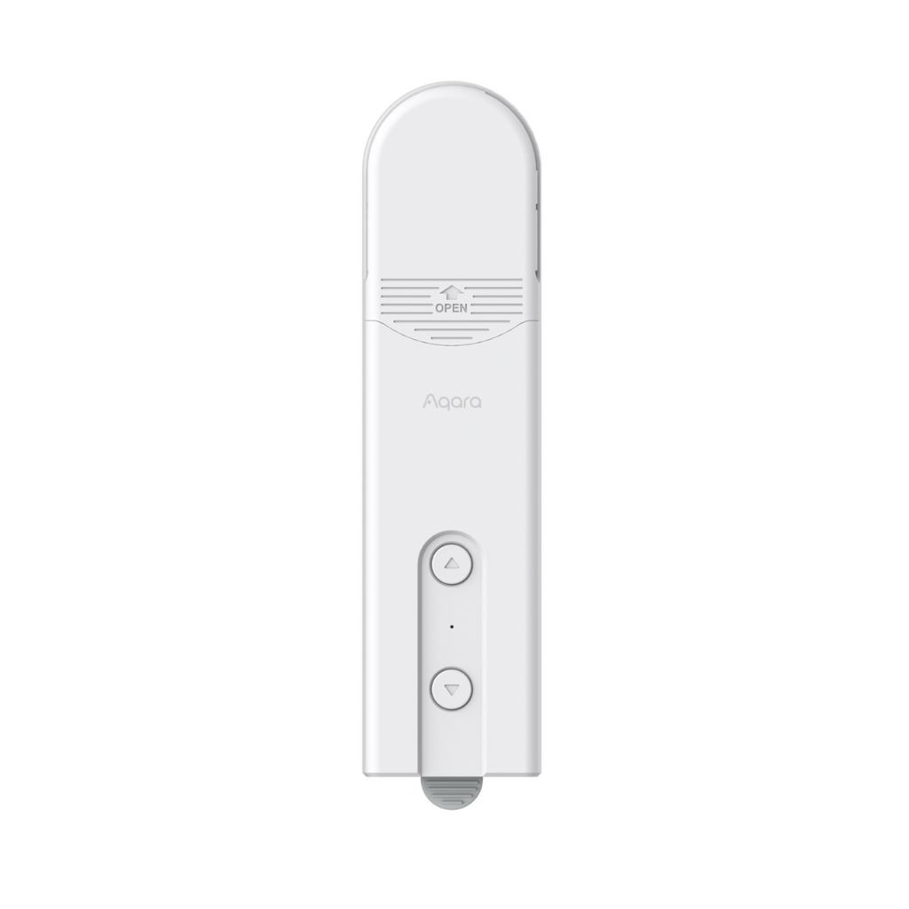 Aqara Roller Shade Driver E1 front view – manufacturer reference image