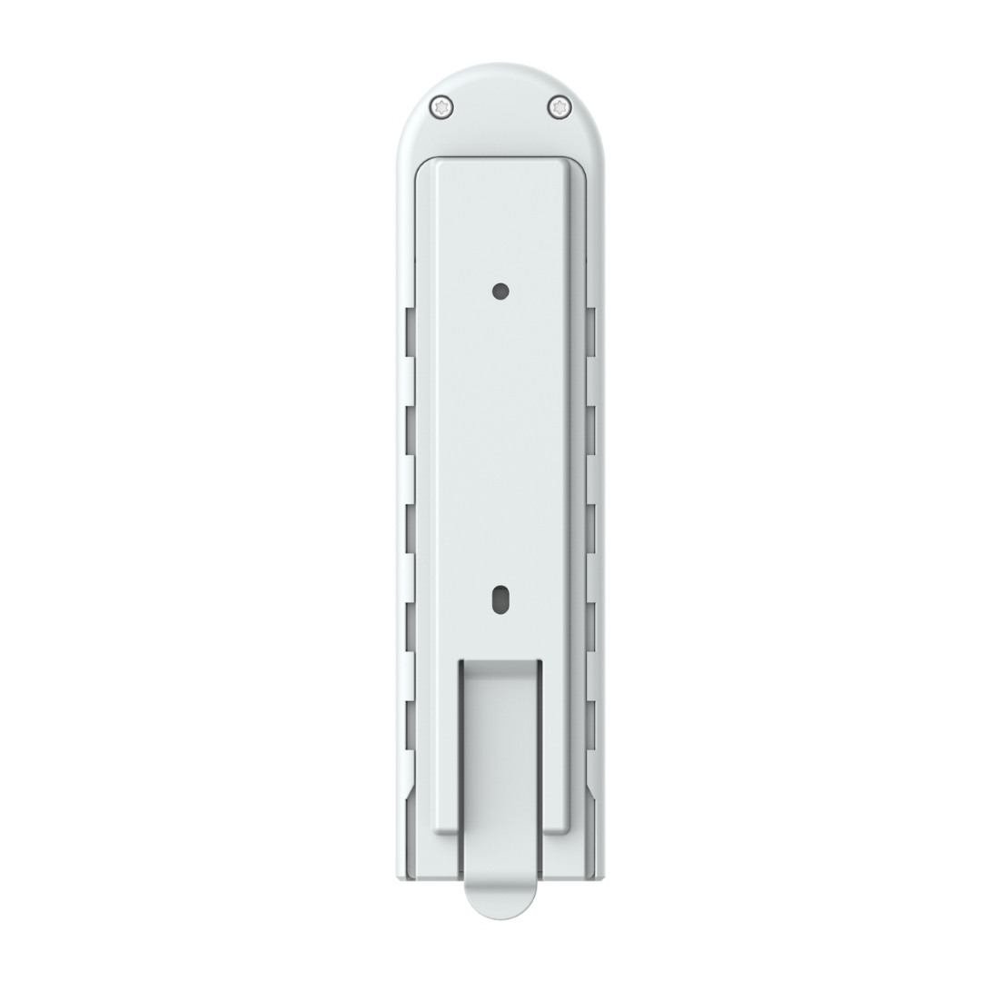 Aqara Roller Shade Driver E1 rear view with mounting clip – manufacturer reference image
