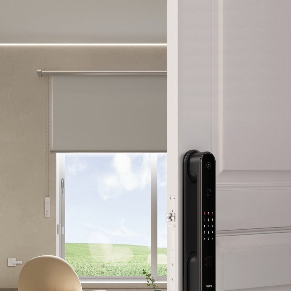 Aqara Roller Shade Driver E1 roller blind smart-home example – manufacturer reference image