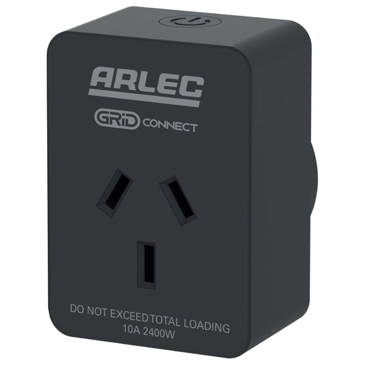 Arlec Grid Connect Smart Plug with Energy Meter | Black | PC191BKHA