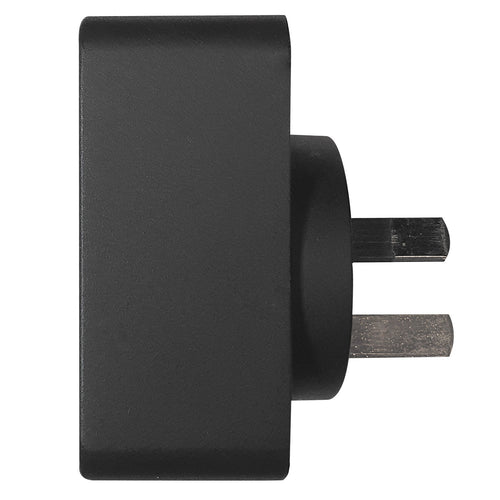 Arlec PC191BKHA black smart plug - side - manufacturer reference image, not the actual used item