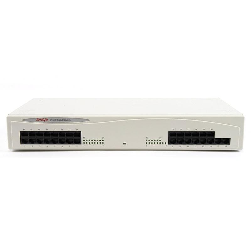 Avaya IP400 Digital Station 30 V2 front reference image; cosmetic condition and rack ears may differ