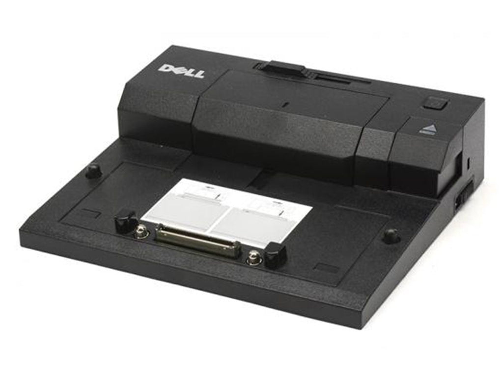 Dell E-Port II PR03X docking station, professional angled reference view