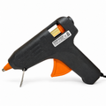 Duramax TY-G4001A glue gun in black and orange — edited product photo with white background