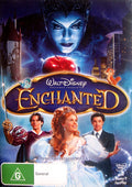 Enchanted DVD Australian cover starring Amy Adams and Patrick Dempsey — reference cover artwork
