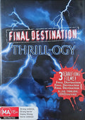 Final Destination 1, 2 and 3 Thrill-ogy DVD Australian MA15+ cover