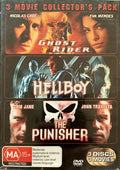 Ghost Rider / Hellboy / The Punisher Collector's Pack DVD front cover, Australian MA15+ edition