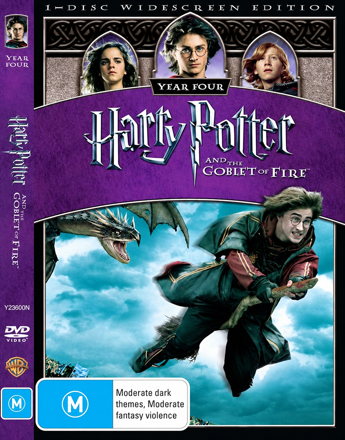 Harry Potter and the Goblet of Fire DVD Y23600N — reference cover artwork — enhanced
