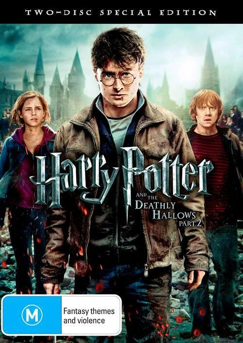 Harry Potter and the Deathly Hallows Part 2 two-disc special edition DVD — reference cover artwork
