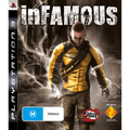 inFamous PlayStation 3 Australian game front cover