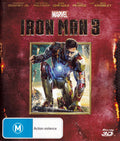 Iron Man 3 Australian single-disc Blu-ray 3D cover