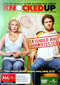 Knocked Up Extended and Unprotected Australian DVD front cover — reference artwork