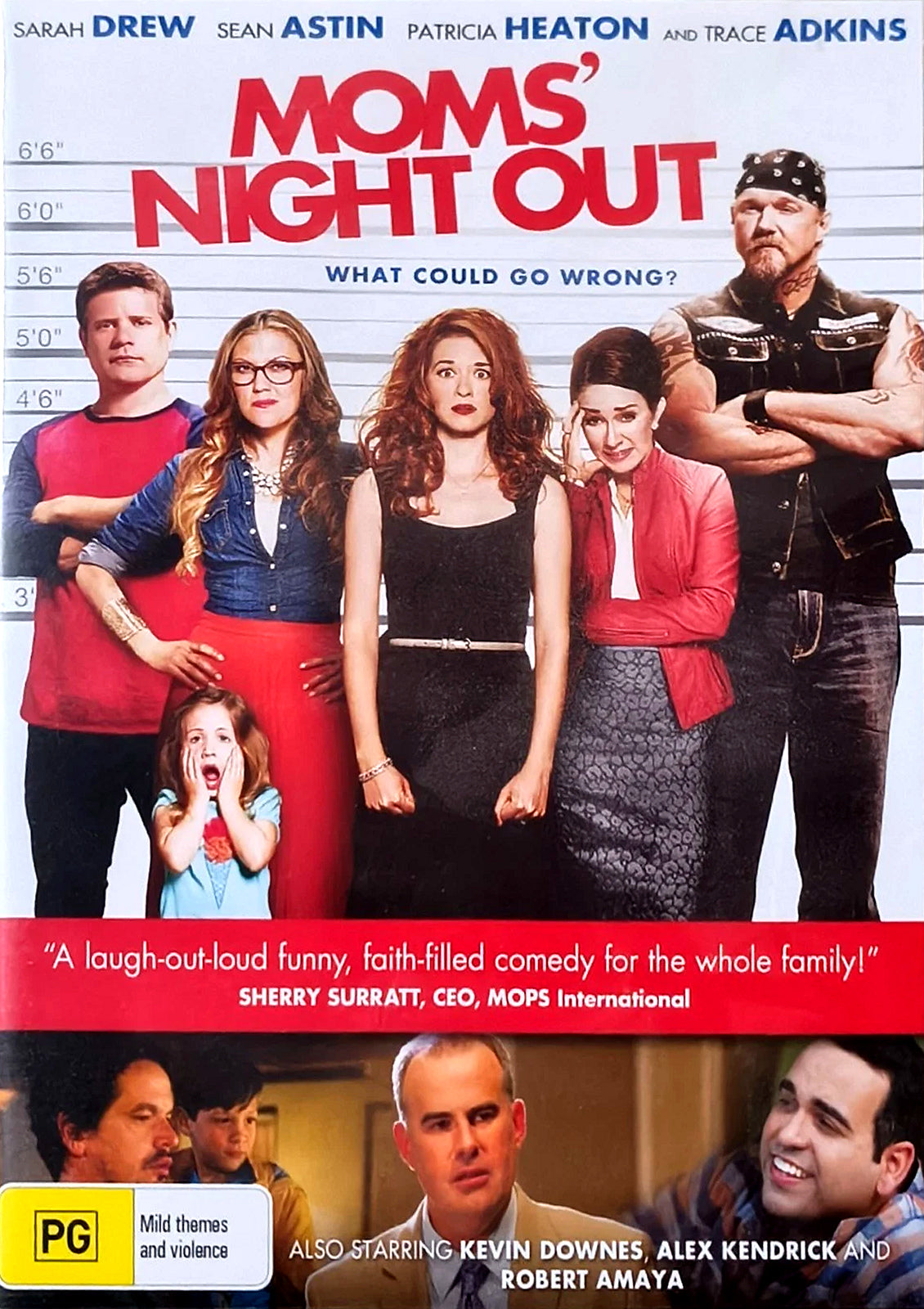 Moms' Night Out DVD front cover, Australian PG-rated Crossroad release — reference artwork