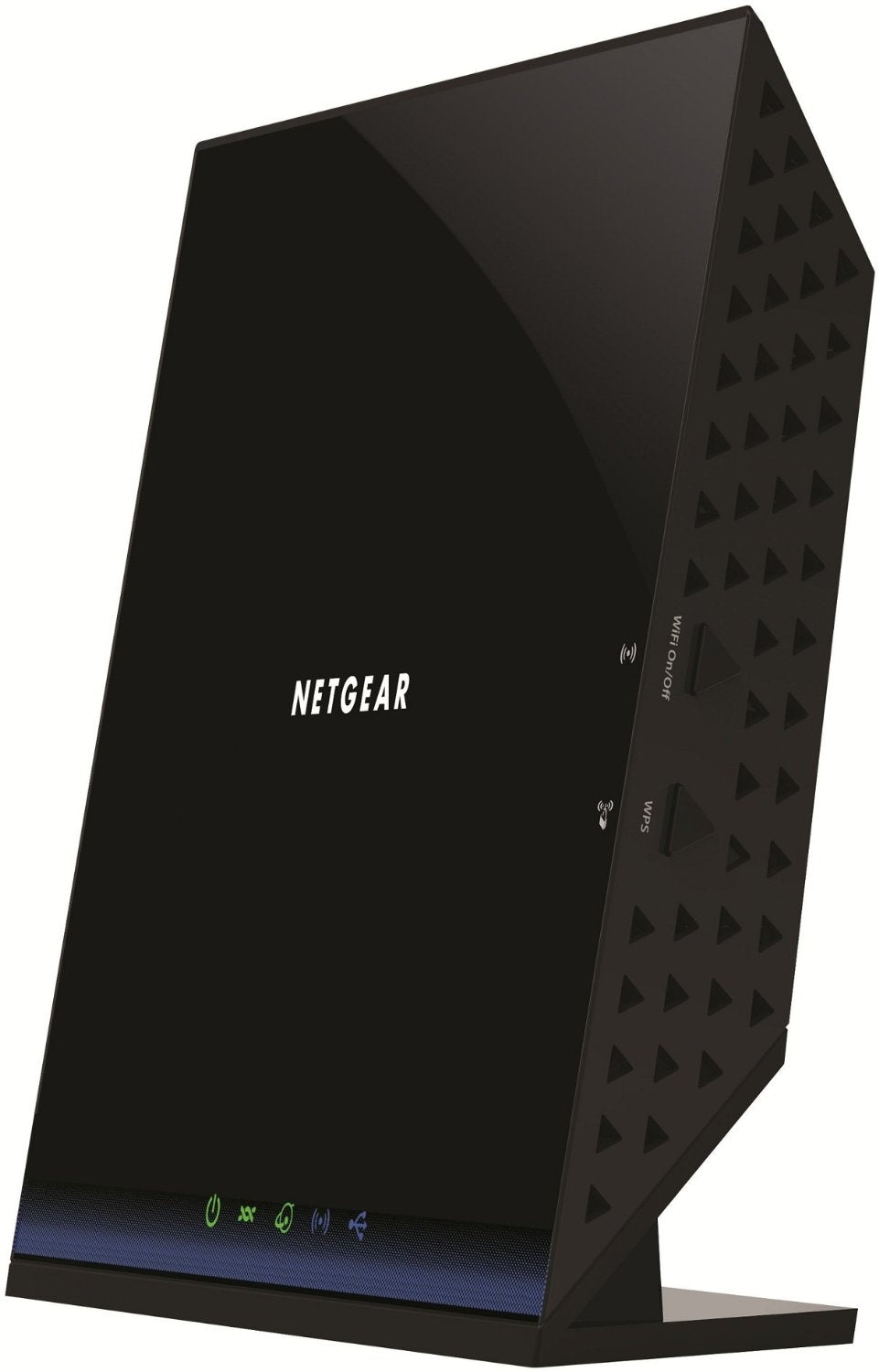 NETGEAR D6200 right side and controls — catalogue reference image