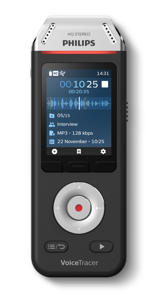 Philips VoiceTracer DVT2110 - display front - manufacturer reference image, not the actual used item