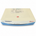 RAD EtherAccess LA-210 front and top view on white background, showing original stickers and cosmetic wear