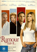 Rumour Has It Australian Region 4 DVD front cover with Jennifer Aniston, Kevin Costner, Shirley MacLaine and Mark Ruffalo