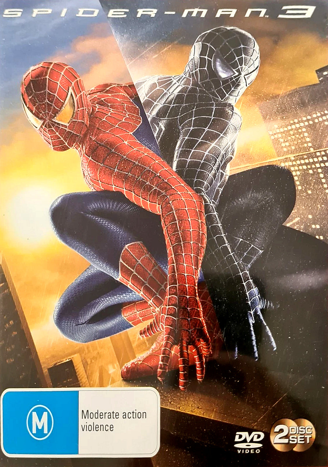 Spider-Man 3 Australian two-disc DVD reference cover, cropped and enhanced