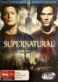Supernatural: The Complete Fourth Season DVD — Australian MA15+ six-disc cover