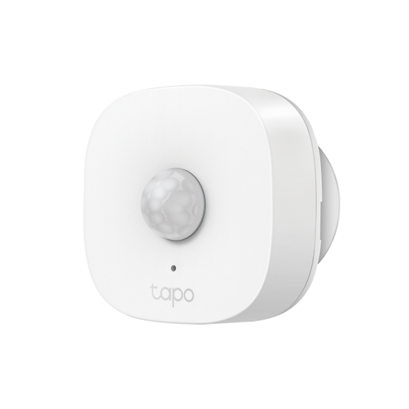 TP-Link Tapo T100 white motion sensor, front angled view