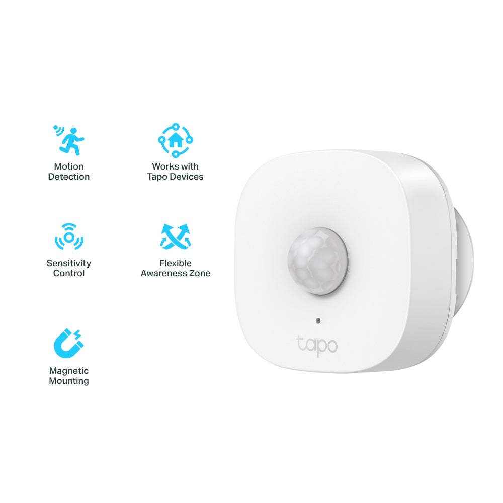 TP-Link Tapo T100 white motion sensor, side profile