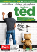 Ted Extended Edition Australian DVD front cover — enhanced artwork