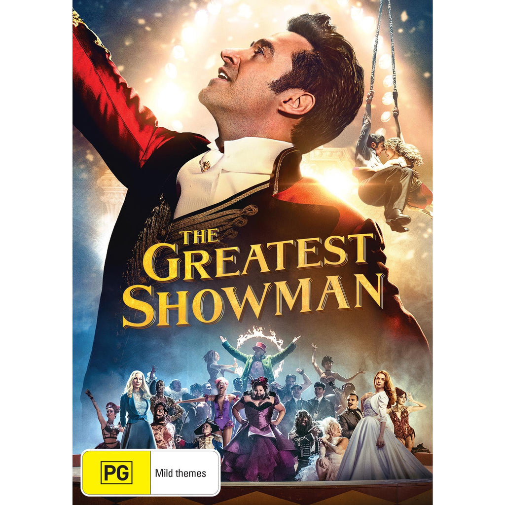 The Greatest Showman DVD — clear reference cover artwork