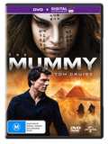 The Mummy 2017 Australian DVD front cover — cleaned reference image with transparent background