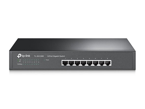 TP-Link TL-SG1008 8-Port Gigabit Desktop/Rackmount Switch — manufacturer reference photo