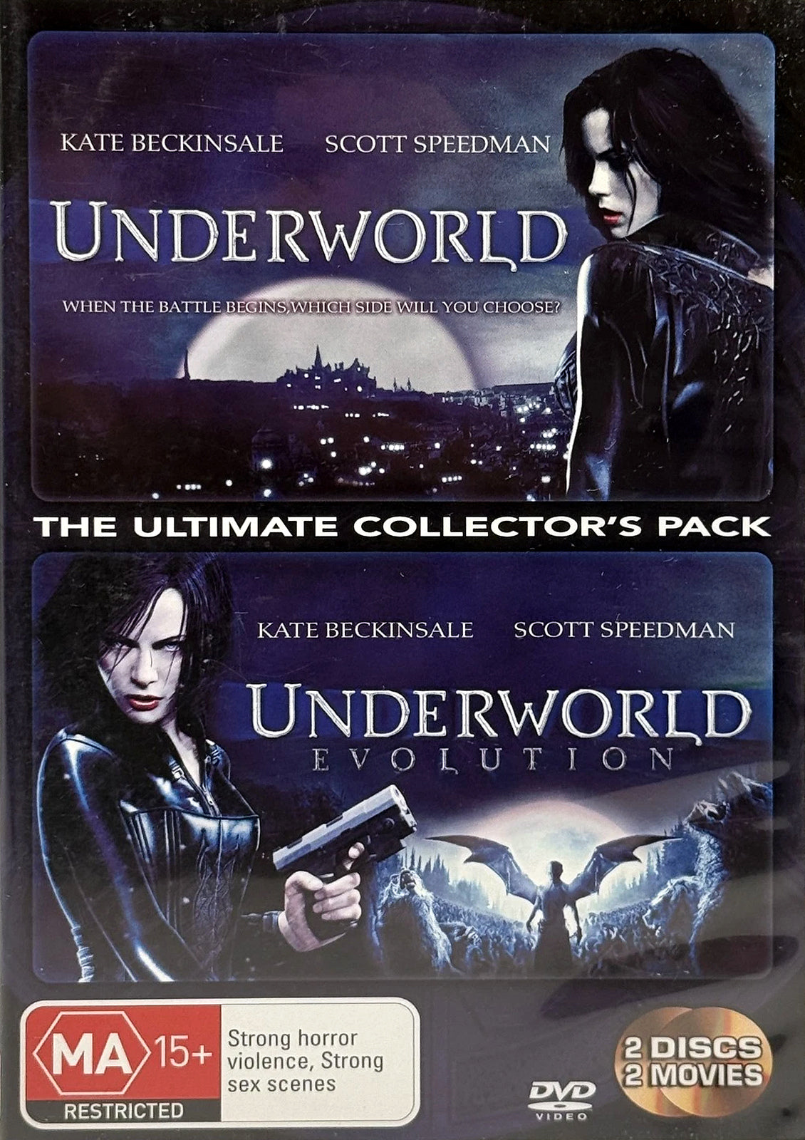 Underworld and Underworld: Evolution The Ultimate Collector's Pack Australian DVD cover
