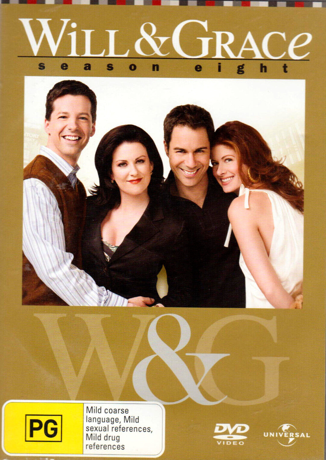 Will & Grace Season Eight DVD front cover – Australian four-disc release