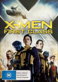 X-Men: First Class DVD Australian cover with the mutant team, rated M